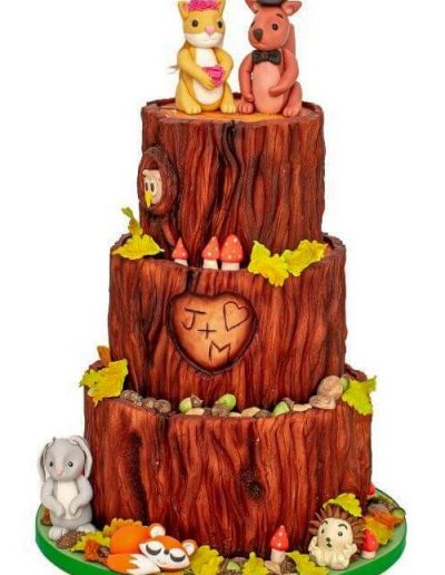 Woodland-novelty-wedding-cake-East-Yorkshire